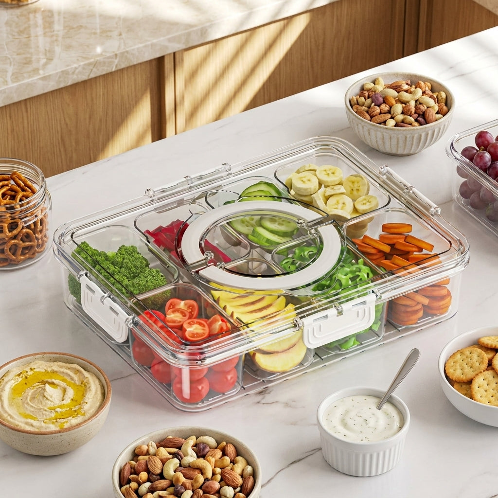 SmartStore Food Tray - 8 Grid Snack Box Container