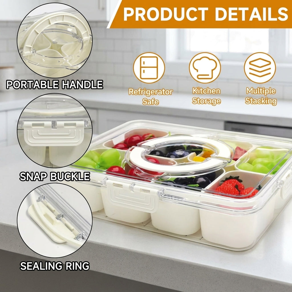 SmartStore Food Tray - 8 Grid Snack Box Container