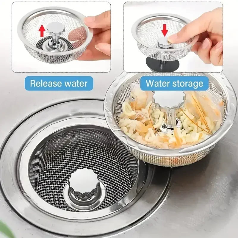 DrainGuard 360 Sink Food Catcher (Anti-Clog Steel Mesh Pro)