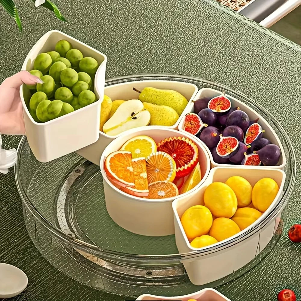 Snacksy - 5-Compartment Food Storage Tray
