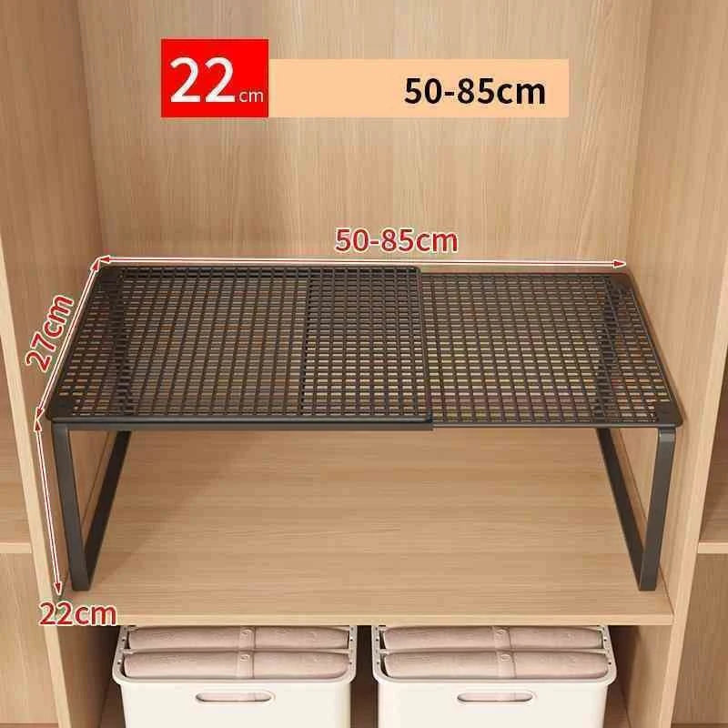 FlexiStack Expandable Closet Shelf Doubler (SpaceMax Grid Edition)