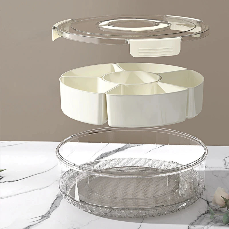 Snacksy - 5-Compartment Food Storage Tray