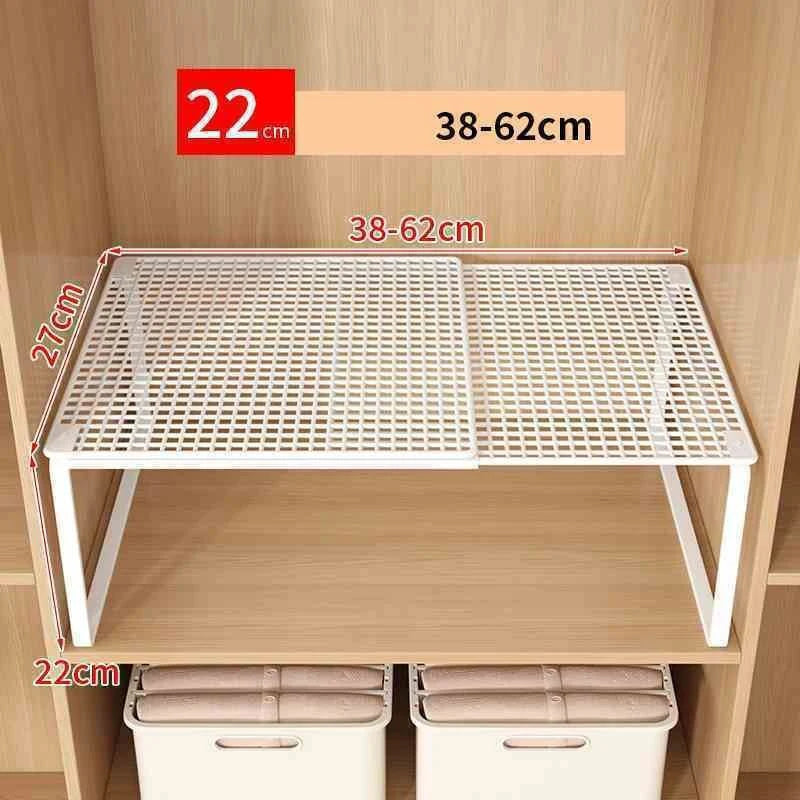 FlexiStack Expandable Closet Shelf Doubler (SpaceMax Grid Edition)