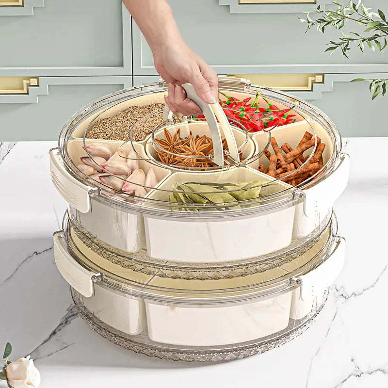 Snacksy - 5-Compartment Food Storage Tray